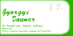 gyorgyi dauner business card